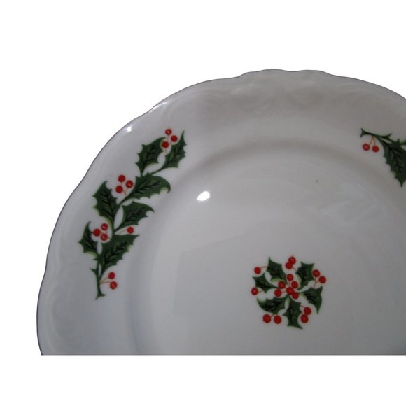 Holly Pattern Vintage Wawel Poland Cake Dessert Bread Butter Plates A Pair EUC - Picture 10 of 10